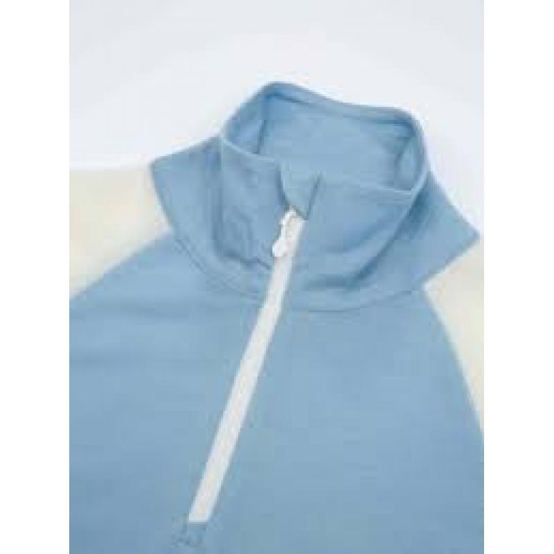 WoolLand Hilleknuten LS top Dame Light Sky - Bilde 3