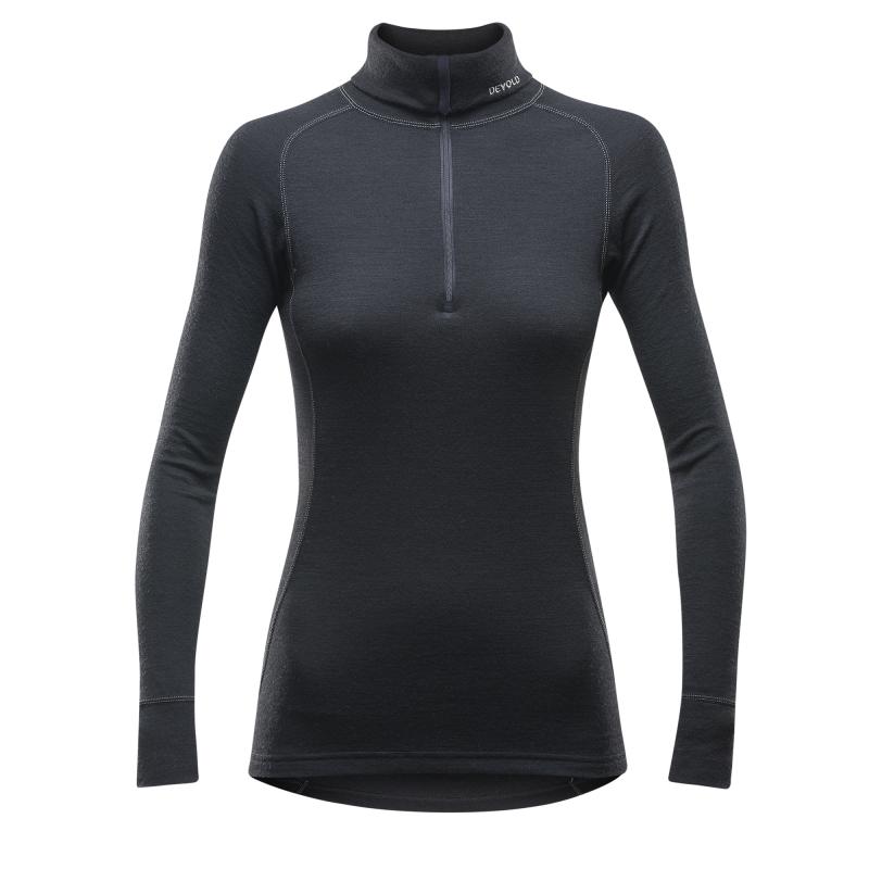 Devold Duo Active Merino 205 Z.Neck Dame Sort