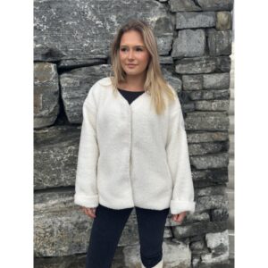 Monel Amalie Fleece Jakke Dame -Hvit