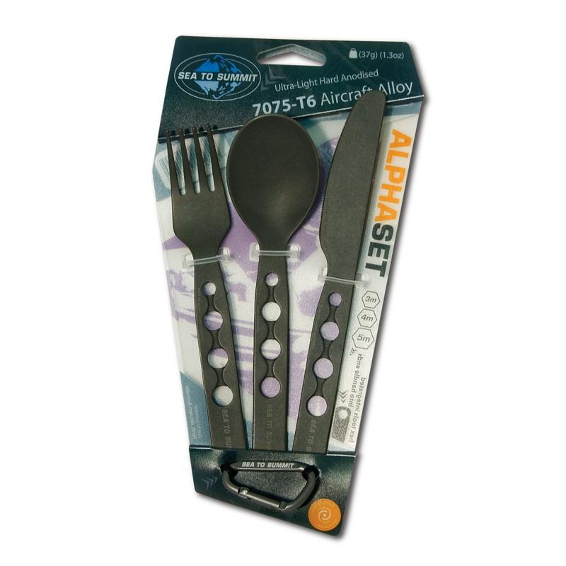 Sea To Summit ALPHASET SKJE/KNIV/GAFFEL